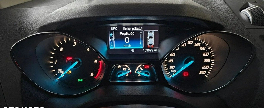 Ford Kuga cena 58900 przebieg: 159029, rok produkcji 2015 z Olsztynek małe 529